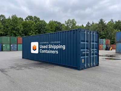 40ft Standard — One-Trip used shipping container